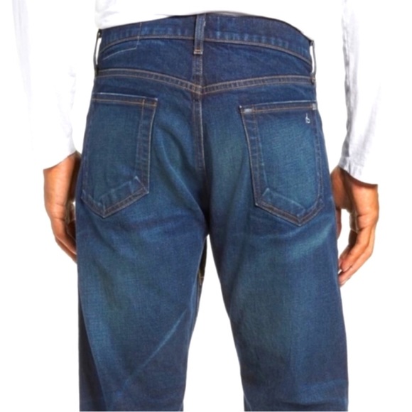 Rag & Bone Fit 2 Slim Fit Wrnace Dark Wash Japanese Denim Jeans Size 32 - Picture 3 of 15